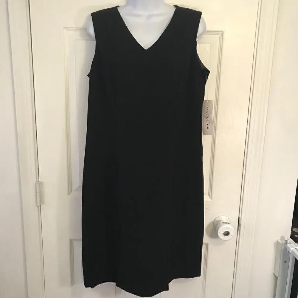 NWT Black Villager Size 14 Beautiful Shift Dress!